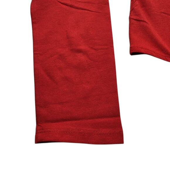 Guess Women's Long Sleeve Bodysuit - Stretch, Soft, Versatile Tops Red Size XL - Picture 8 of 9